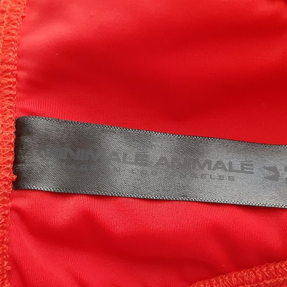 NWT $95 MINIMALE ANIMALE WALL STREET SWIMSUIT BIKINI THONG BOTTOMS IN MARASCHINO - Picture 4 of 4